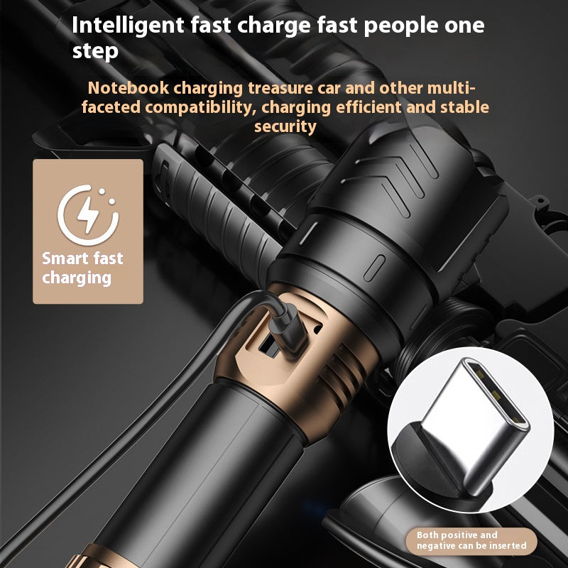 Skyfire Blue Dragon High-intensity Flashlight-Aurora Cannon