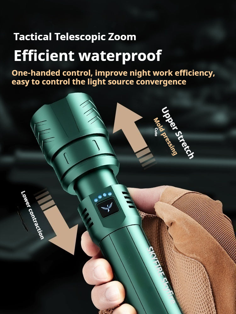 Skyfire Blue Dragon High-intensity Flashlight-Aurora Cannon