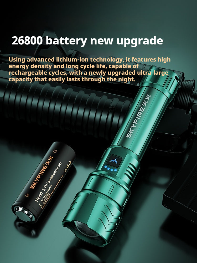 Skyfire Blue Dragon High-intensity Flashlight-Aurora Cannon