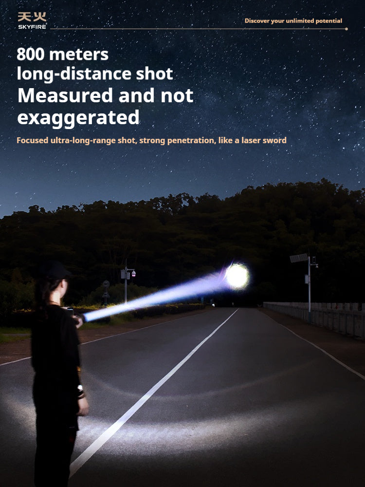 Skyfire Blue Dragon High-intensity Flashlight-Aurora Cannon