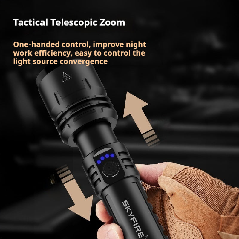 Skyfire Blue Dragon High-intensity Flashlight-SF-1376